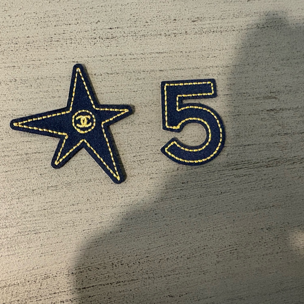 CHANEL Navy Star and Number Patches